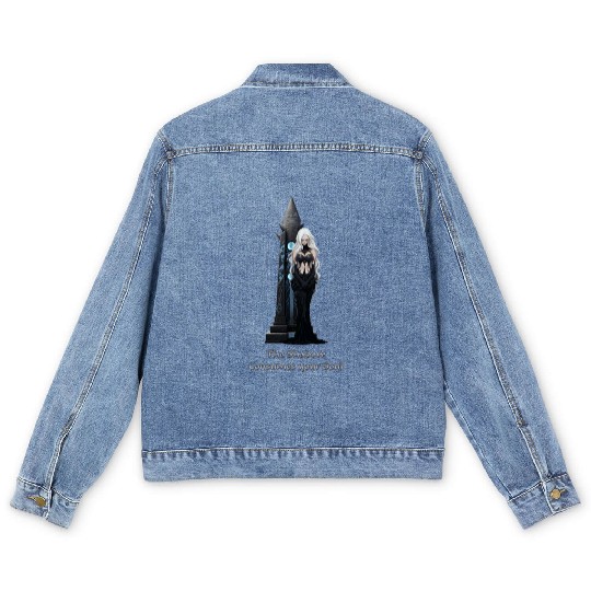 The Lady of the Shadow Men's Denim Jackets