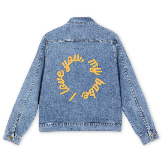 The circle of love Men's Denim Jackets