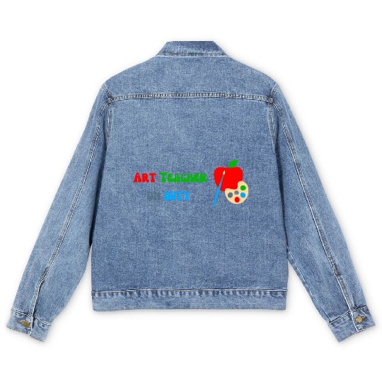 Art Teacher On Duty Men's Denim Jackets