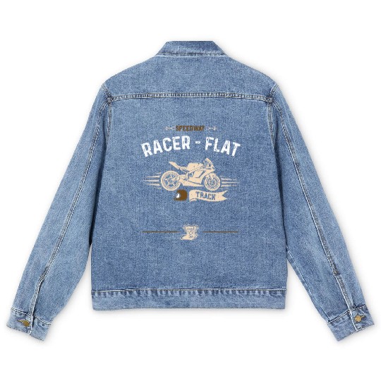 Speedway Racer - Flat Track Men's Denim Jackets