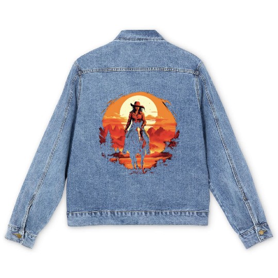 Wild West Journey Men's Denim Jackets