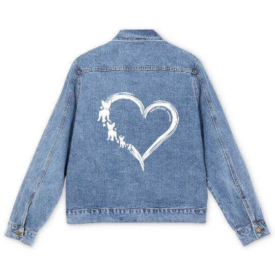 Frenchie Lover Men's Denim Jackets