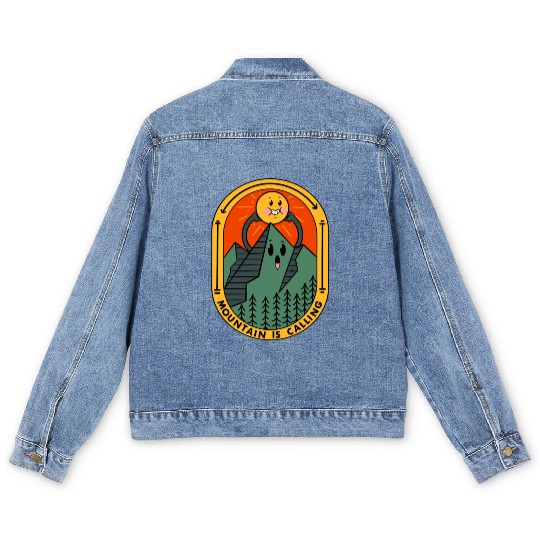 Mountain Is Calling Men's Denim Jackets