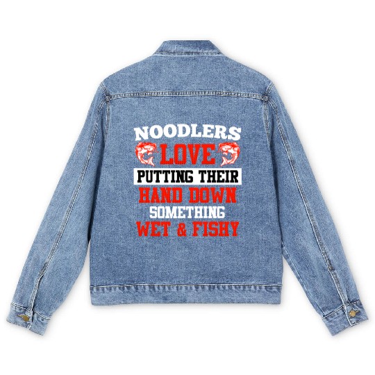 Noodler Love putting their Hand Catfish Fishing Men's Denim Jackets