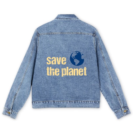 Save The Planet Men's Denim Jackets