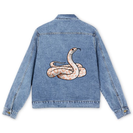 Reptile Snake Candy Snake Men's Denim Jackets