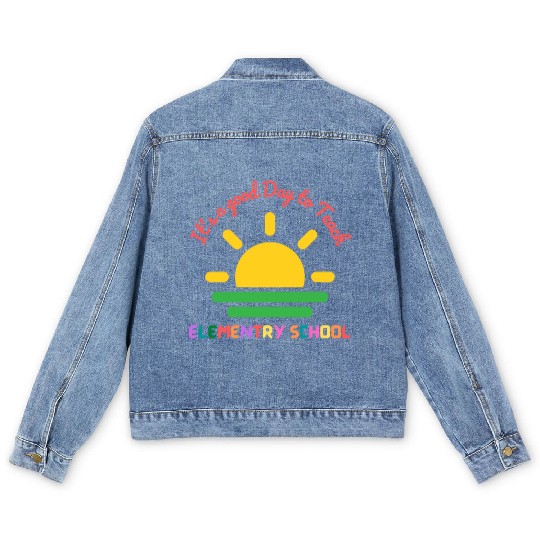 It's A Good Day To Teach Back To School Teacher Men's Denim Jackets