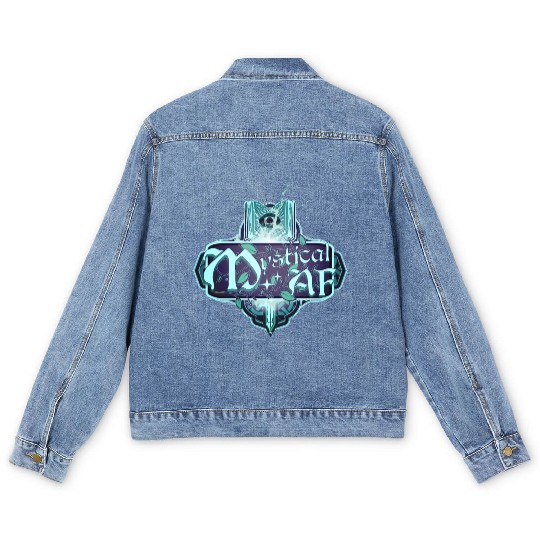 Mystical AF Spell Book and Mystic Eye Men's Denim Jackets