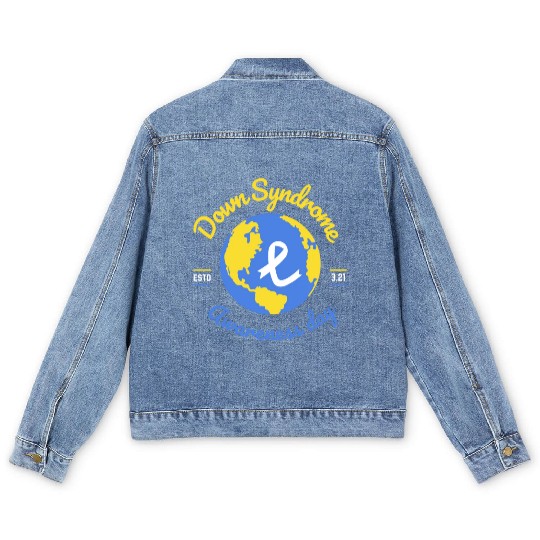 World Down Syndrome Awareness Day Men's Denim Jackets