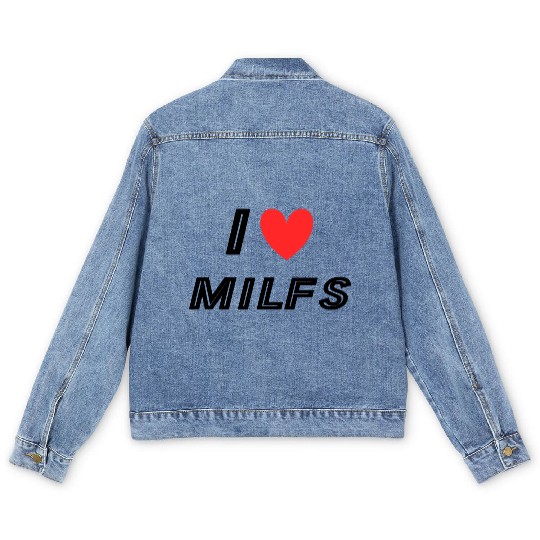 I Love Milfs Men's Denim Jackets