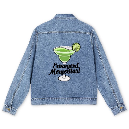 Ermagerd Margarita Men's Denim Jackets