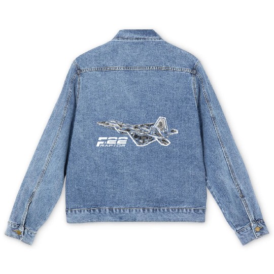 F 22 RAPTOR Men's Denim Jackets