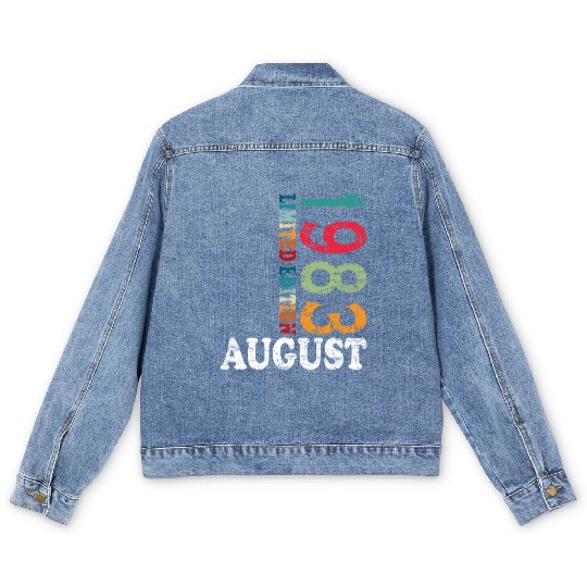 august 1983 Anniversary august 1983 august Men's Denim Jackets