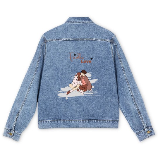 Endless Love Couple Men's Denim Jackets