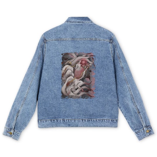 Kitsune Blood Moon Men's Denim Jackets