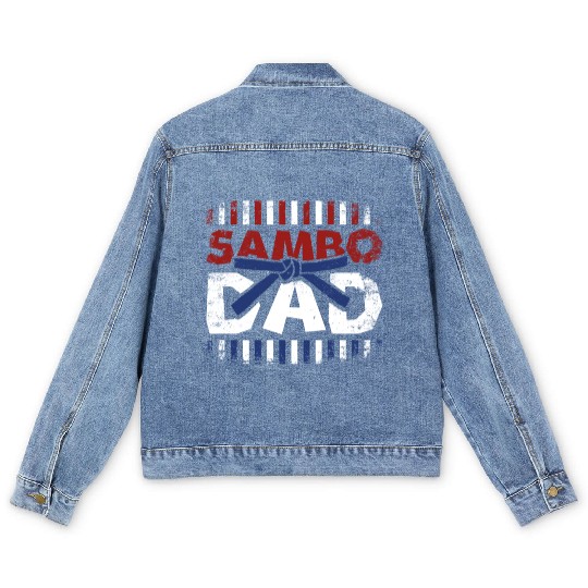 Fathers day Father Sambo Dad Men's Denim Jackets