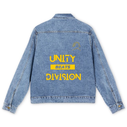 Unity Beats Division Unisex Short Sleeve Men's Denim Jackets
