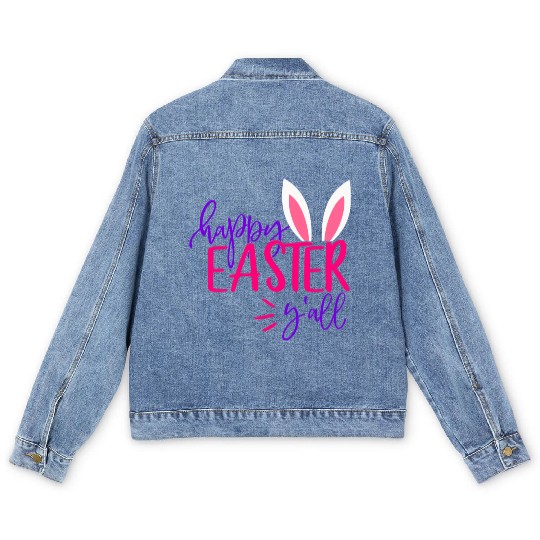 Happy Easter Y all Men's Denim Jackets