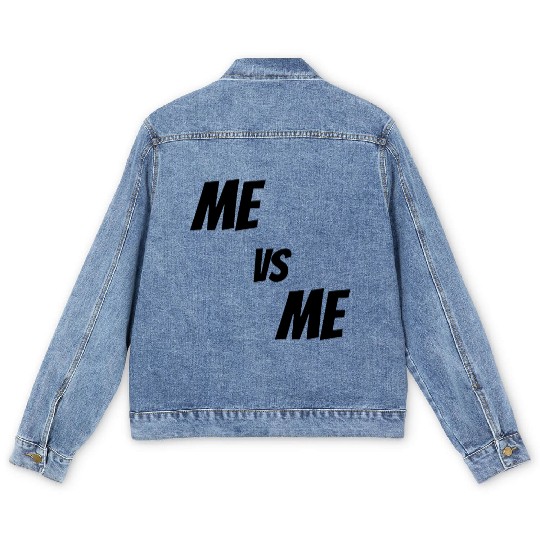 Me vs Me (black) Men's Denim Jackets