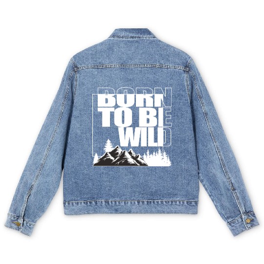 BORN TO BE WILD Men's Denim Jackets