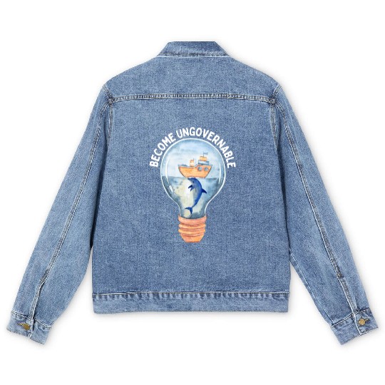 Become Ungovernable Cute Anarchist Save The Men's Denim Jackets