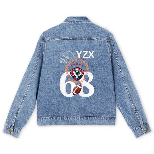 American football sports club Men's Denim Jackets