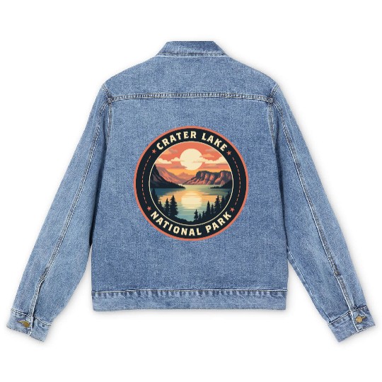 Crater Lake National Park Men's Denim Jackets