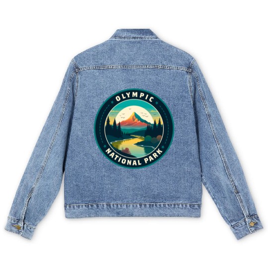 Olympic National Park Men's Denim Jackets