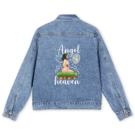 Infant Loss Miscarriage Awareness Pregnancy Loss Men's Denim Jackets