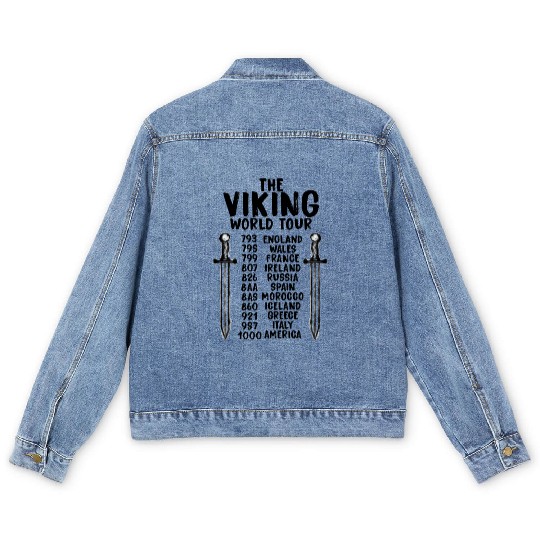 The Viking World Tour Men's Denim Jackets