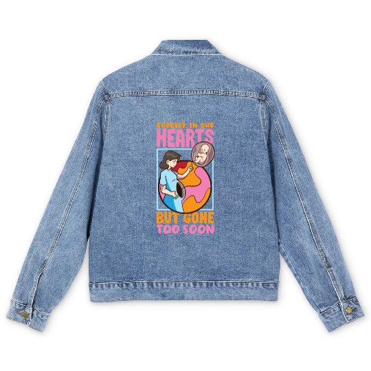 Infant Loss Miscarriage Awareness Pregnancy Loss Men's Denim Jackets