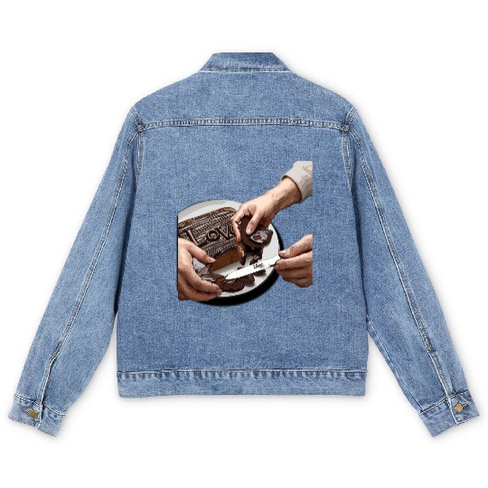 spread love design Men's Denim Jackets