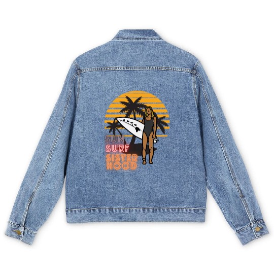 Sun, Surf, Sisterhood Men's Denim Jackets