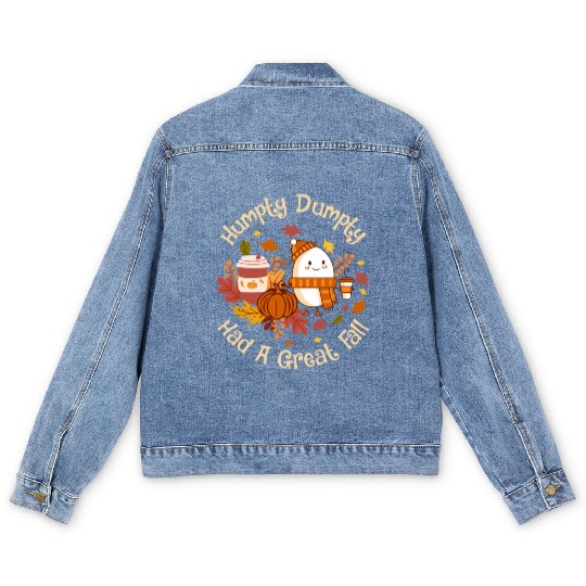 Humpty Dumpty Had a Great Fall Men's Denim Jackets
