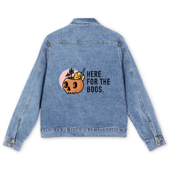 halloween 2 black Men's Denim Jackets