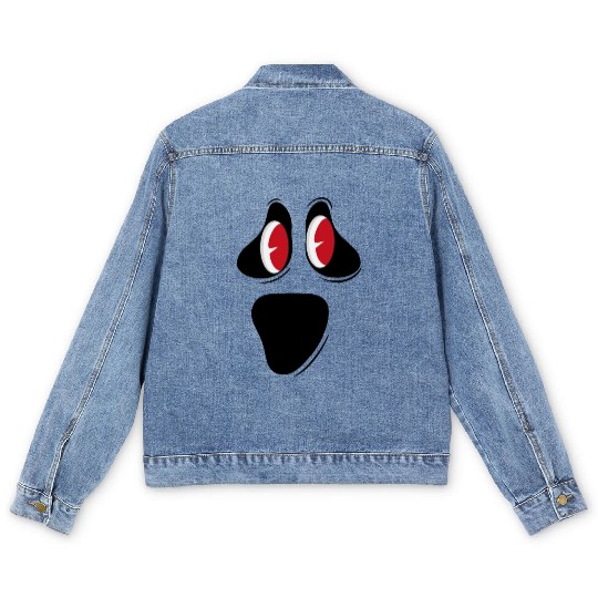 Cute Inlove Ghost Face Men's Denim Jackets