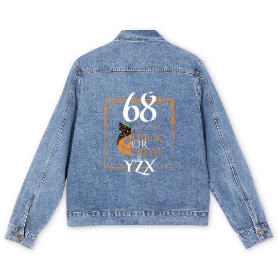 Halloween trick or treat Men's Denim Jackets