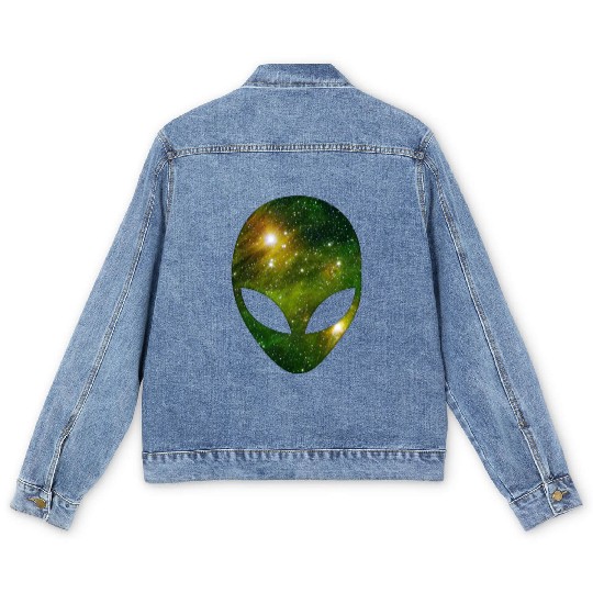 Cosmic Alien Men's Denim Jackets