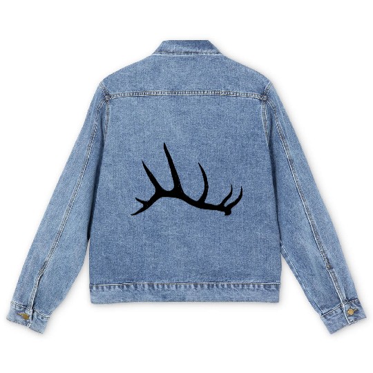 Elk Antler Shed Hunters Men's Denim Jackets