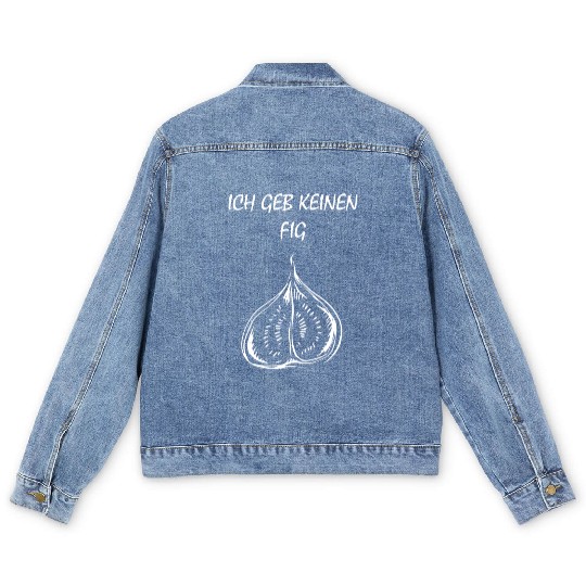 Fig Plant Fruit Gift Gifts Men's Denim Jackets