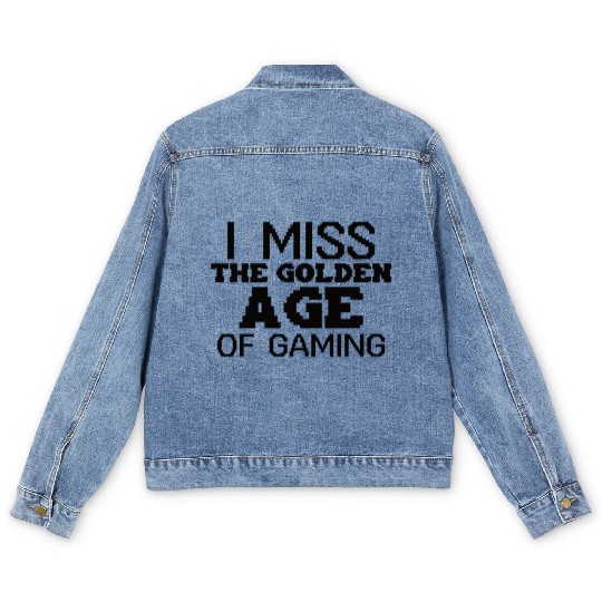 Funny Retro Gaming Culture Vintage arcade classics Men's Denim Jackets