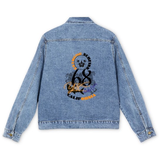 Extreme surfing santa cruz california Men's Denim Jackets