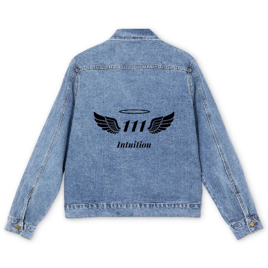 Angel Number 111 Intuition Men's Denim Jackets