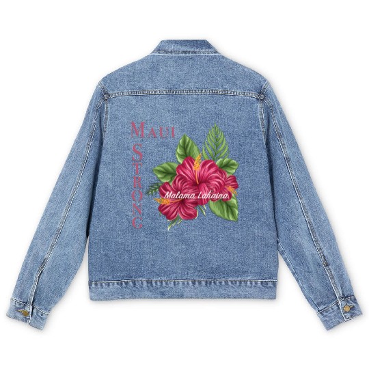 Malama Lahaina: Maui Strong 2 Men's Denim Jackets