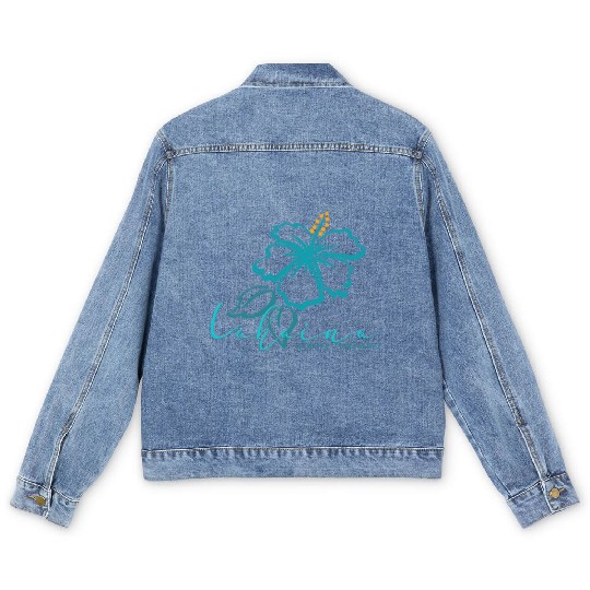 Blue Hibiscus: Lahaina - Always Remember Men's Denim Jackets