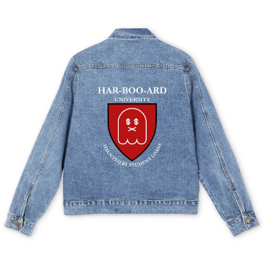 Har-Boo-ard University: Kawaii Vintage Retro Cute Men's Denim Jackets