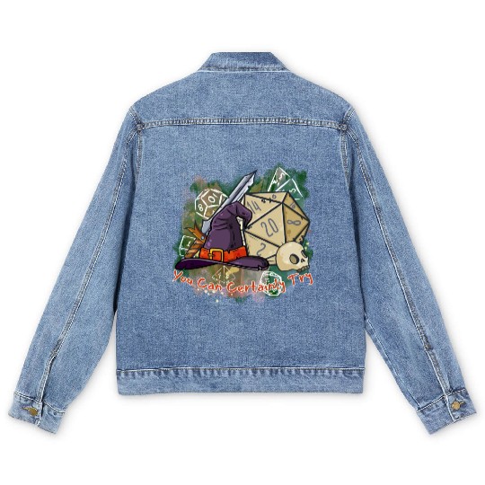 You Can Certainly Try - GameMaster Men's Denim Jackets