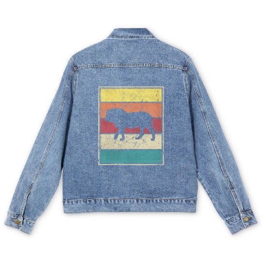 Lion Retro Vintage classic Men's Denim Jackets