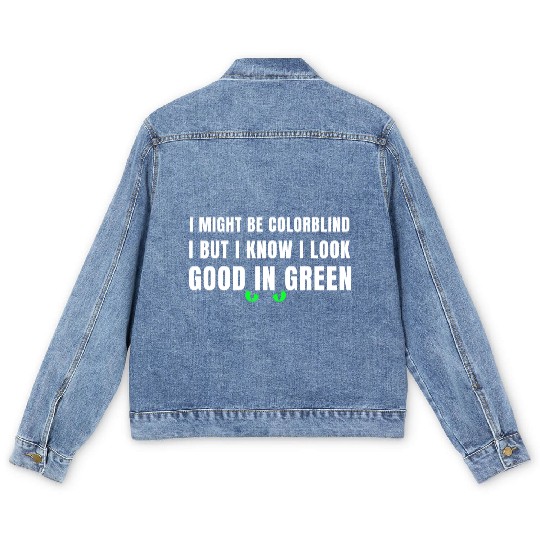 I Might Be Colorblind Men's Denim Jackets