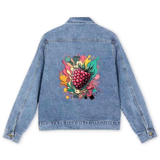 Raspberry Men's Denim Jackets